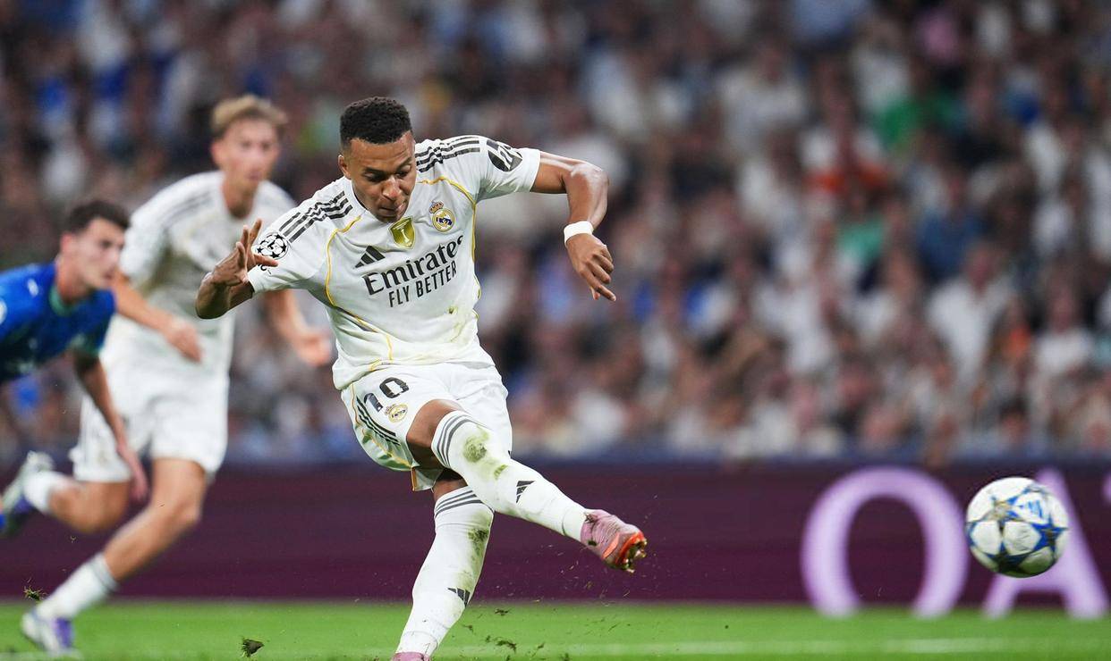 欧冠狂热夜!姆巴佩5战狂轰6球领跑射手榜!皇马2-1击败法甲劲旅马赛